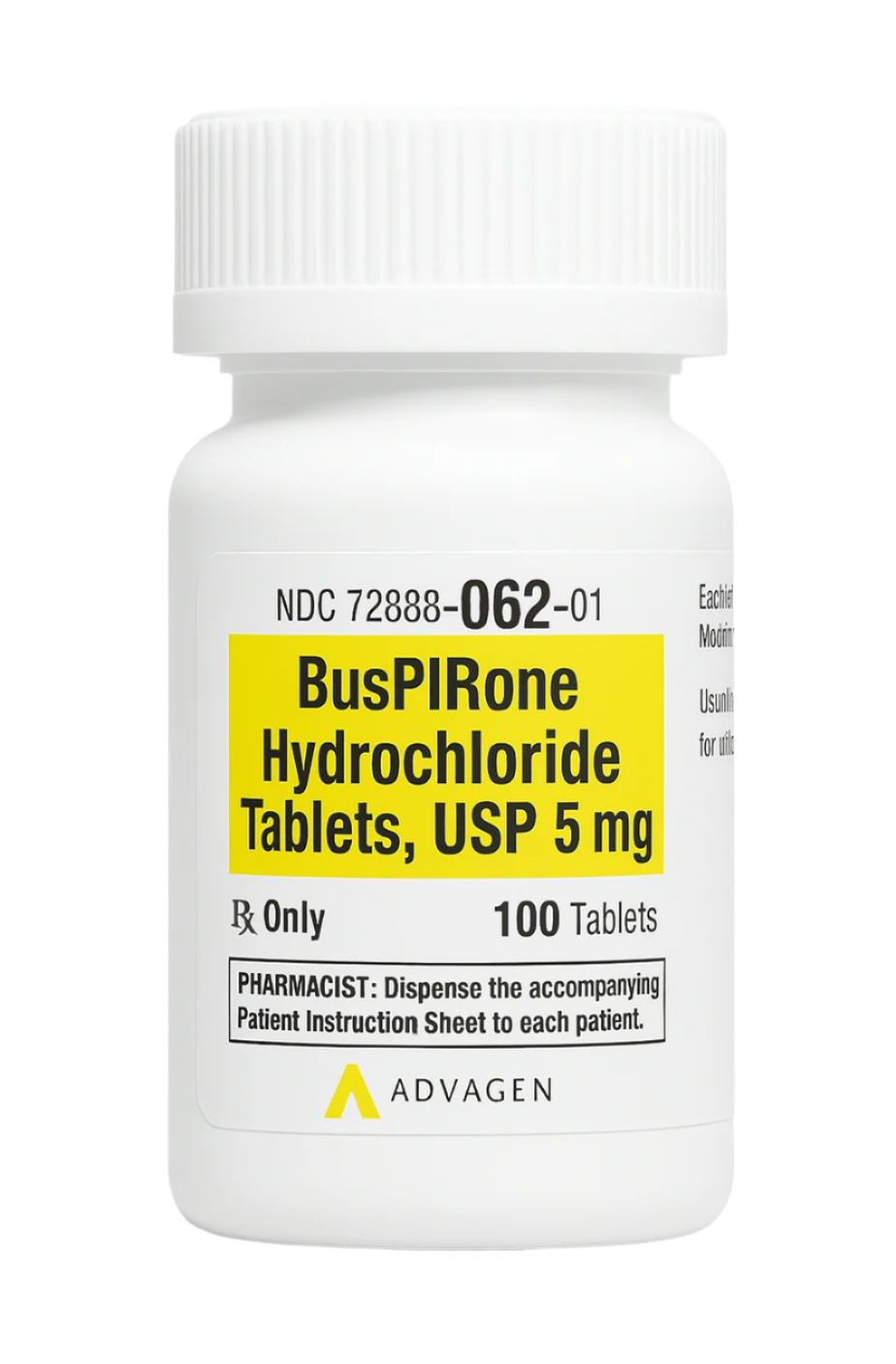 Buspirone_5mg_Prescription_Bottle_for_adhd_medication